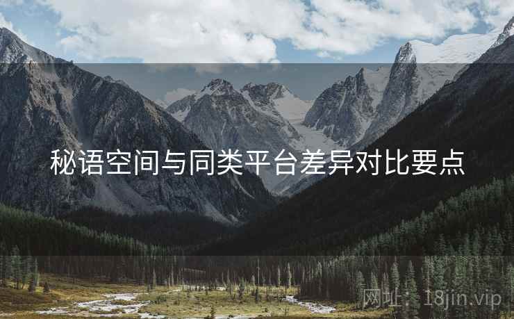 秘语空间与同类平台差异对比要点