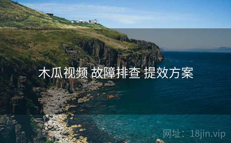 木瓜视频 故障排查 提效方案