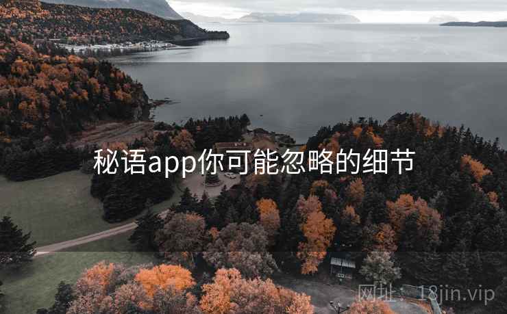 秘语app你可能忽略的细节