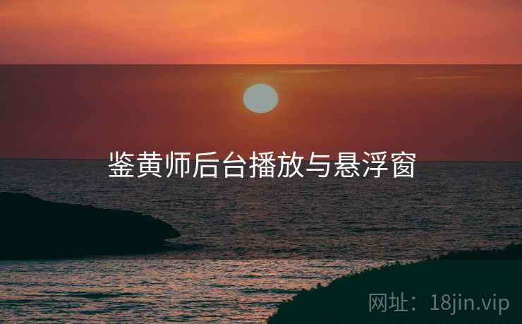 鉴黄师后台播放与悬浮窗