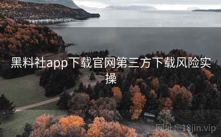 黑料社app下载官网第三方下载风险实操 黑料社app下载官网第三方下载风险实操
